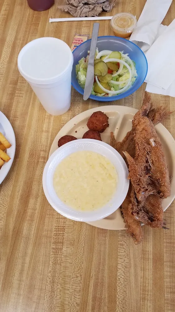 Swai Strips One Side and a Tea